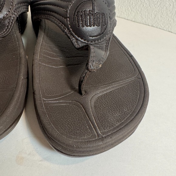 FitFlop Walkstar Brown Sandals  Toe Post Thongs Womens 7‎ - Picture 3 of 16